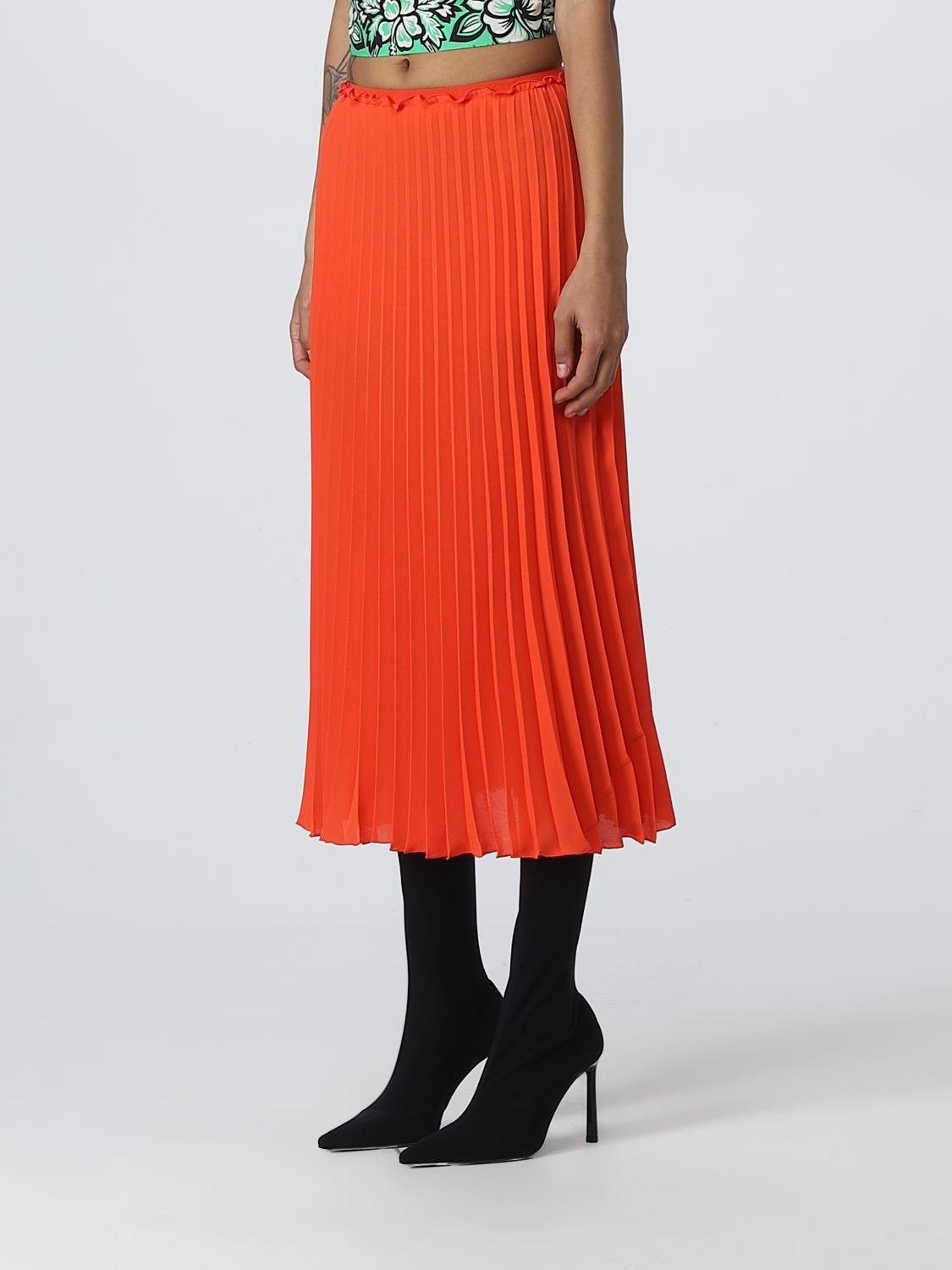 RED VALENTINO FALDA: Falda mujer Red Valentino, Naranja - Img 4