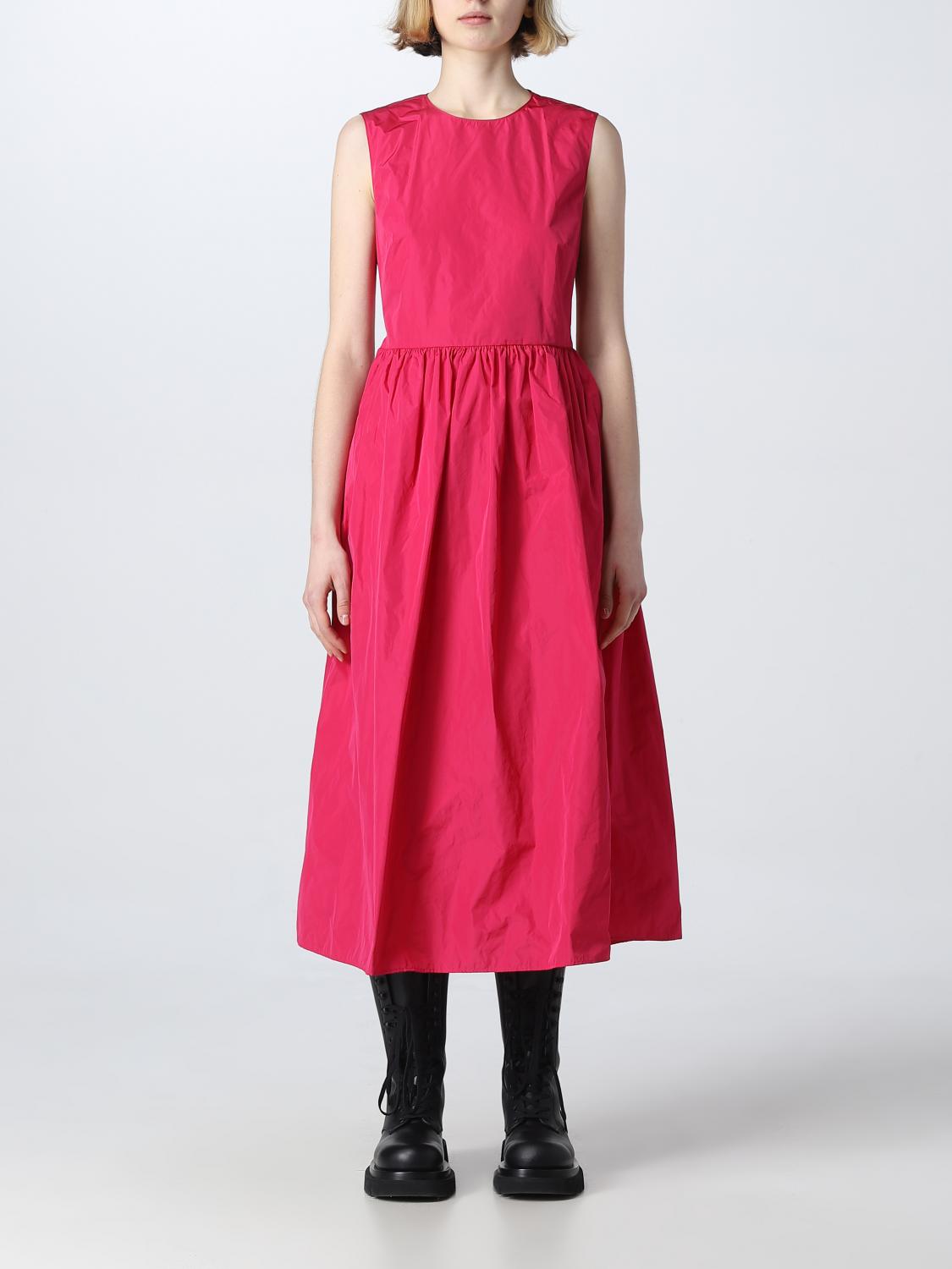 red valentino pink dress Red Valentino Maxi Dress In Silk Chiffon In Pink - 59% Off