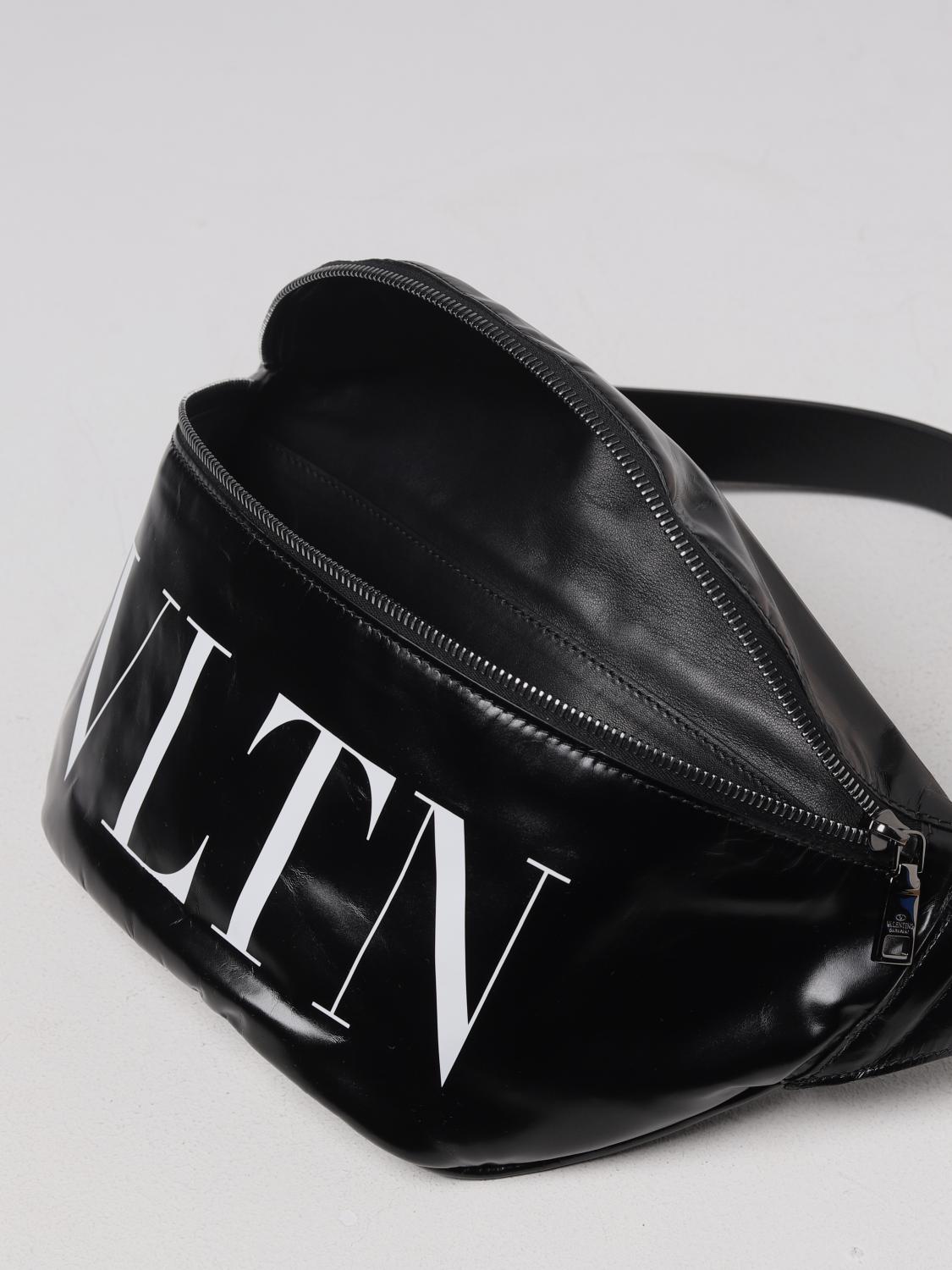 VALENTINO GARAVANI: VLTN leather pouch - Black | Valentino