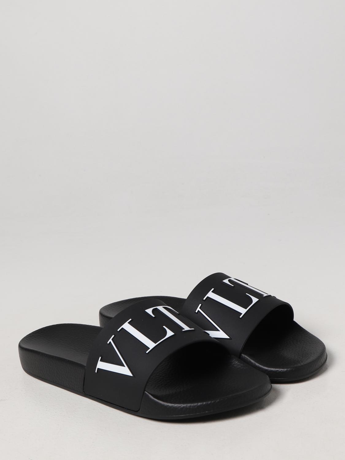 VALENTINO GARAVANI SANDALS: VLTN Pink PP Collection Valentino Garavani rubber slides, Black - Img 2