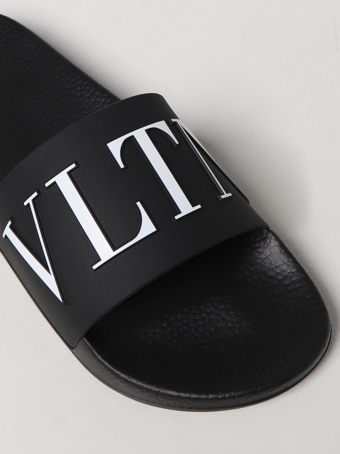 VALENTINO GARAVANI SANDALS: VLTN Pink PP Collection Valentino Garavani rubber slides, Black - Img 4