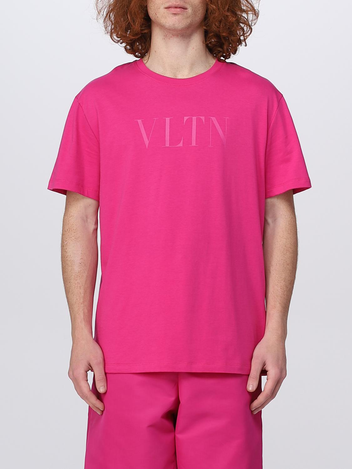 VALENTINO ピンク 半袖Tシャツ Valentino Tシャツ メンズ - ピンク | 2V3MG10V96P | GIGLIO.COM