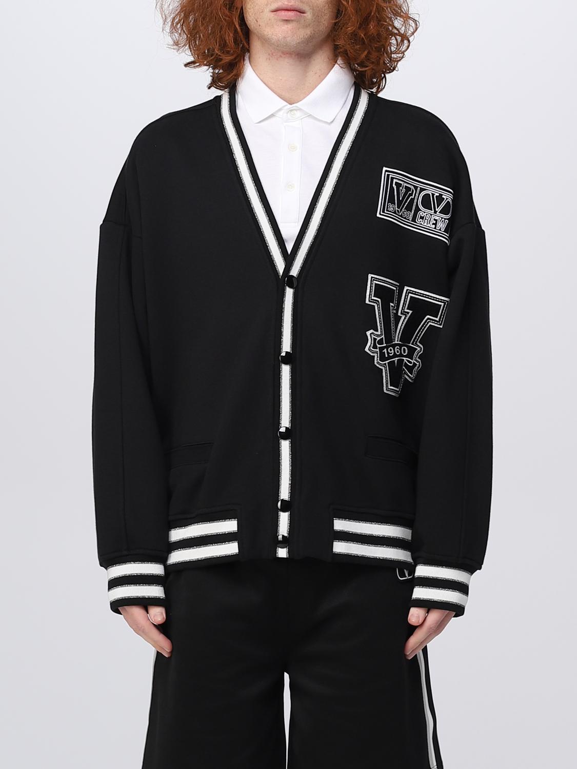VALENTINO CARDIGAN: Sweatshirt men Valentino, Black - Img 1