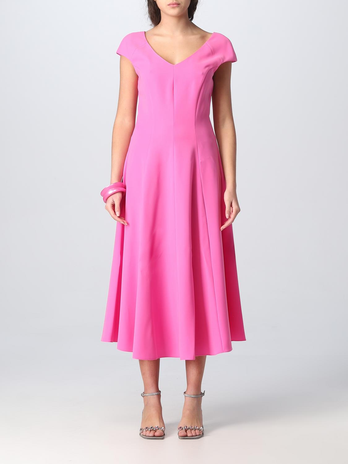 ワンピース EMPORIO ARMANI Woman Dress Fuchsia D4NA1F2NWAZ 309 Emporio Armani Outlet: dress in viscose - Fuchsia | Emporio