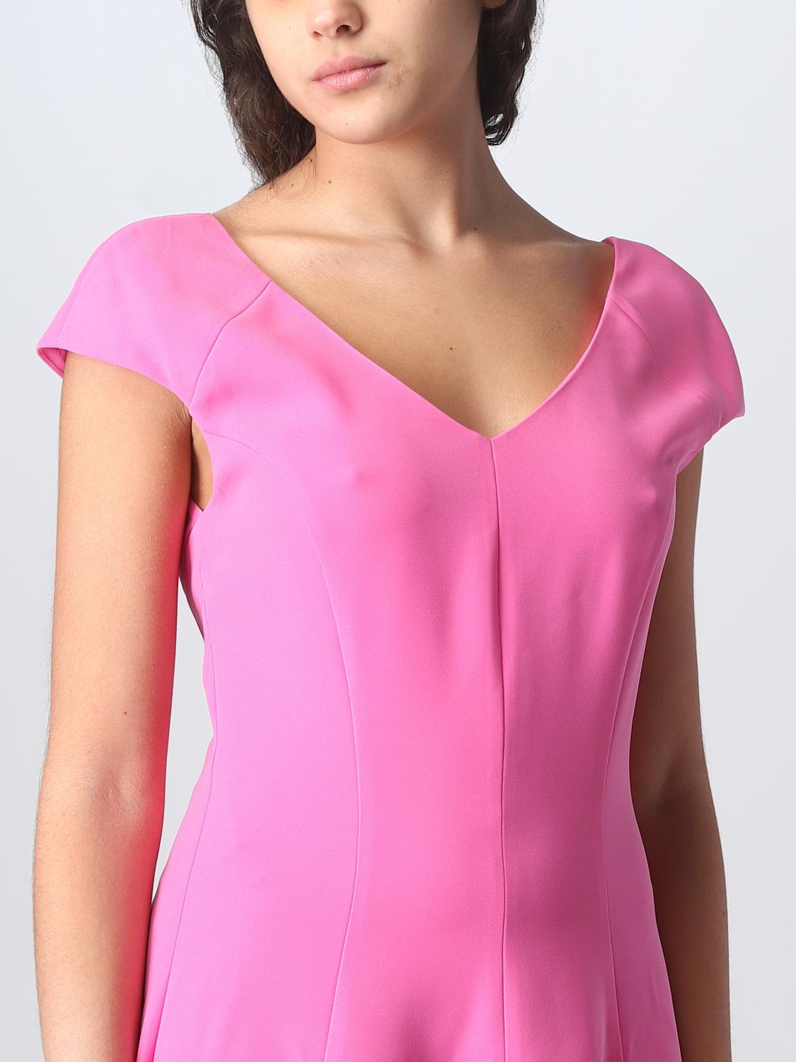 ワンピース EMPORIO ARMANI Woman Dress Fuchsia D4NA1F2NWAZ 309 Emporio Armani Outlet: dress in viscose - Fuchsia | Emporio