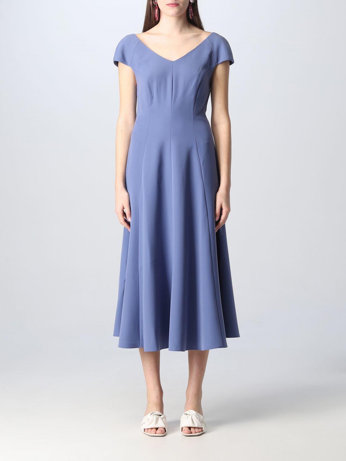 ワンピース EMPORIO ARMANI Woman Dress Gnawed Blue EW000843AF10209 U9323 EMPORIO ARMANI: Dress woman - Gnawed Blue | Emporio Armani