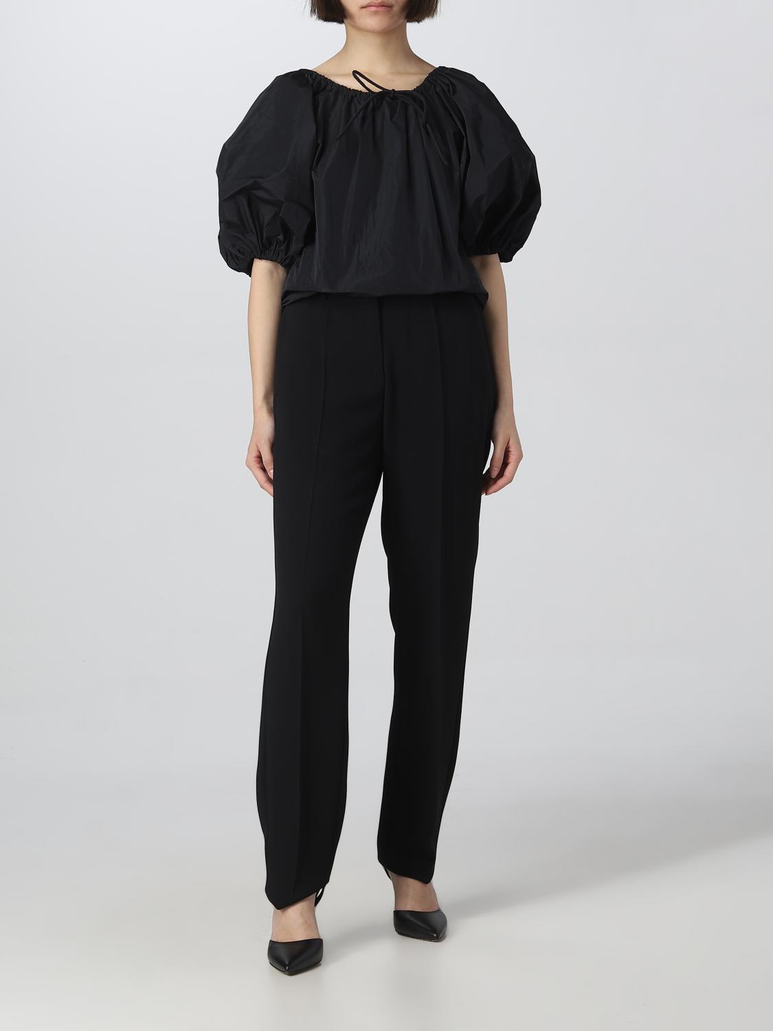 EMPORIO ARMANI PANTALONI: Pantalone Emporio Armani in misto viscosa, Nero - Img 2