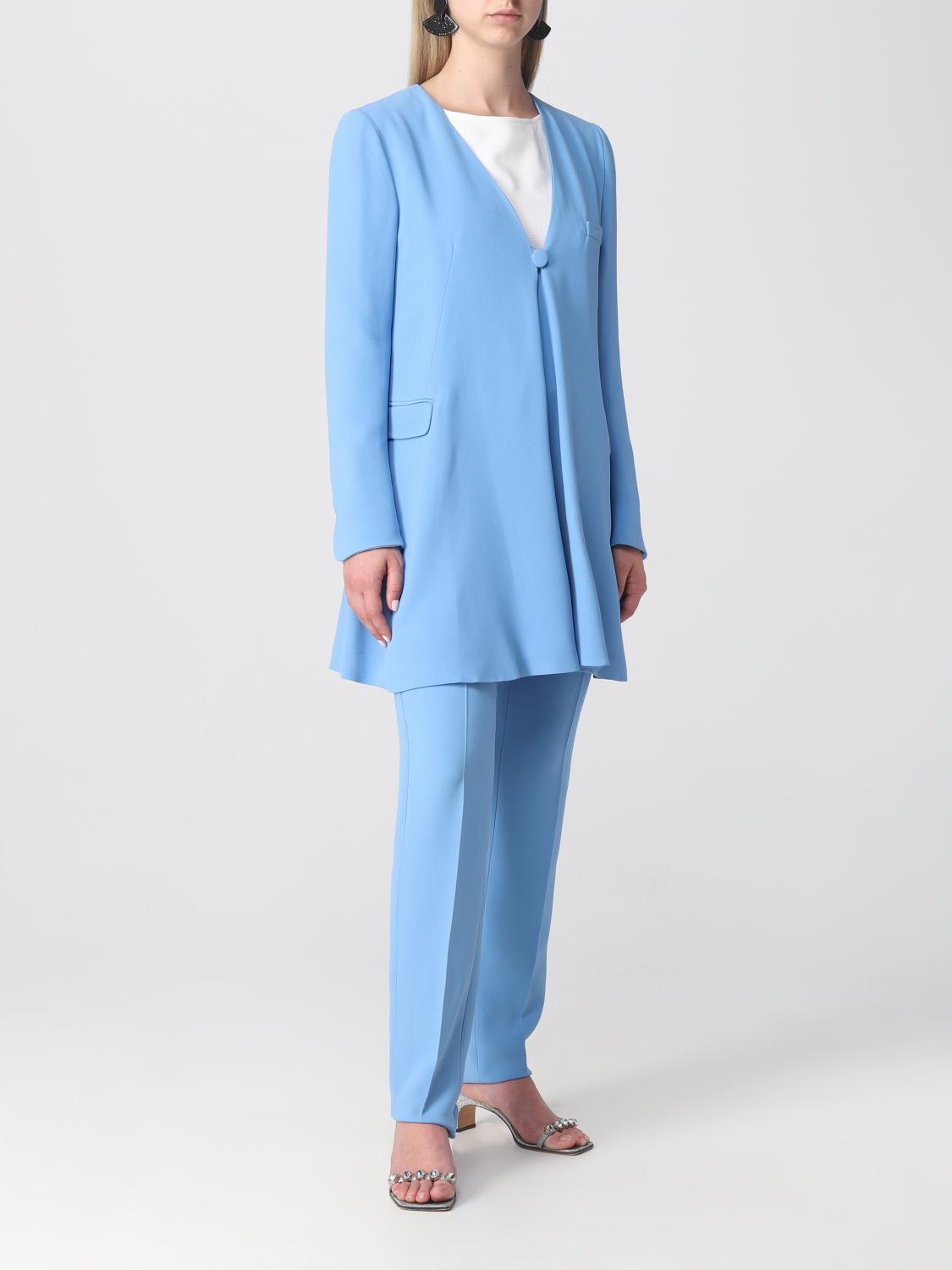 EMPORIO ARMANI PANTALONES: Pantalón mujer Emporio Armani, Azul Claro - Img 2