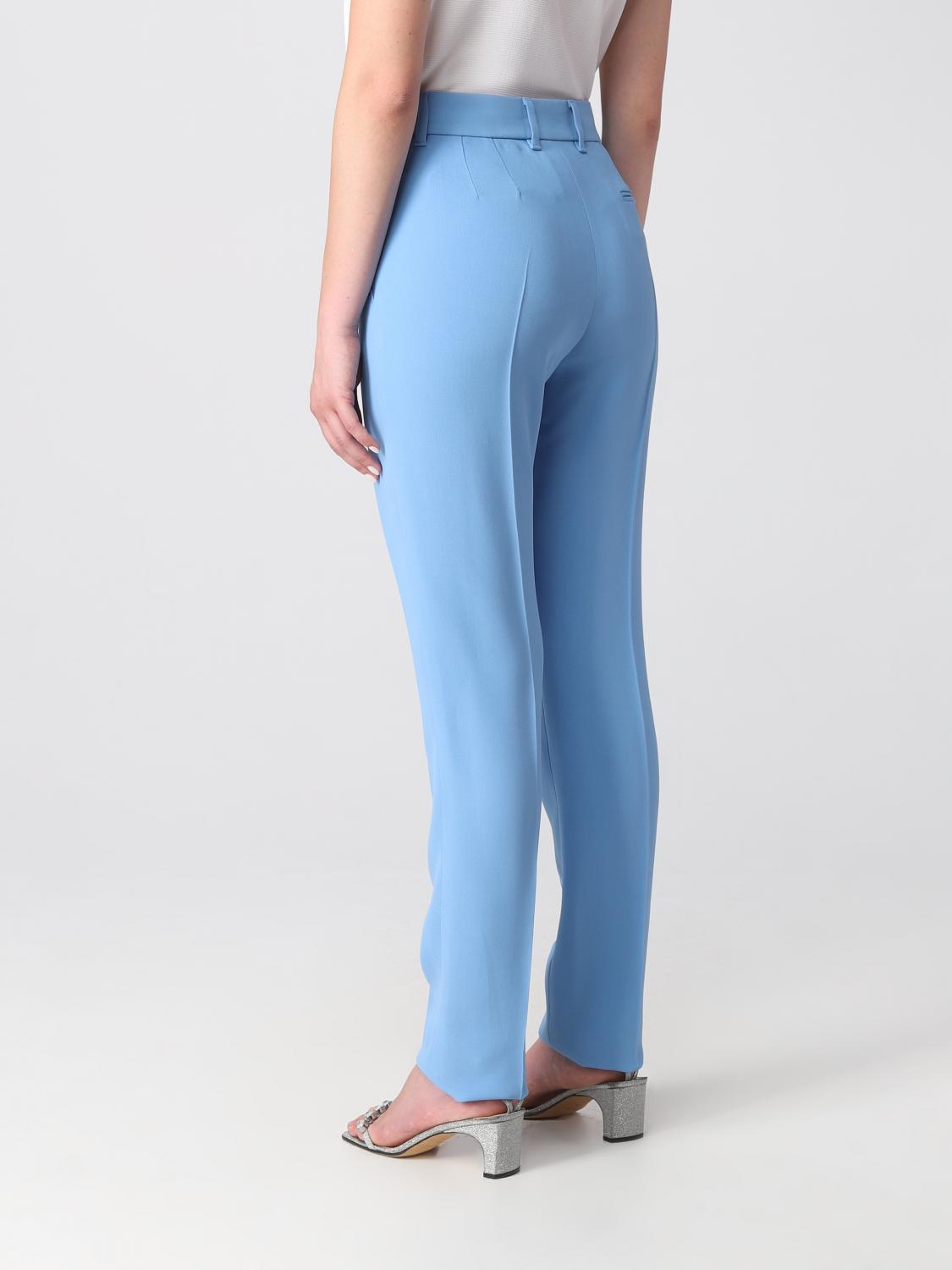 EMPORIO ARMANI PANTALONES: Pantalón mujer Emporio Armani, Azul Claro - Img 3