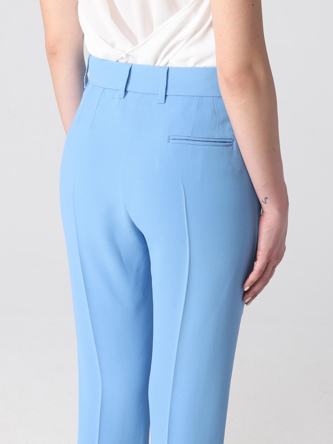 EMPORIO ARMANI PANTALONES: Pantalón mujer Emporio Armani, Azul Claro - Img 4