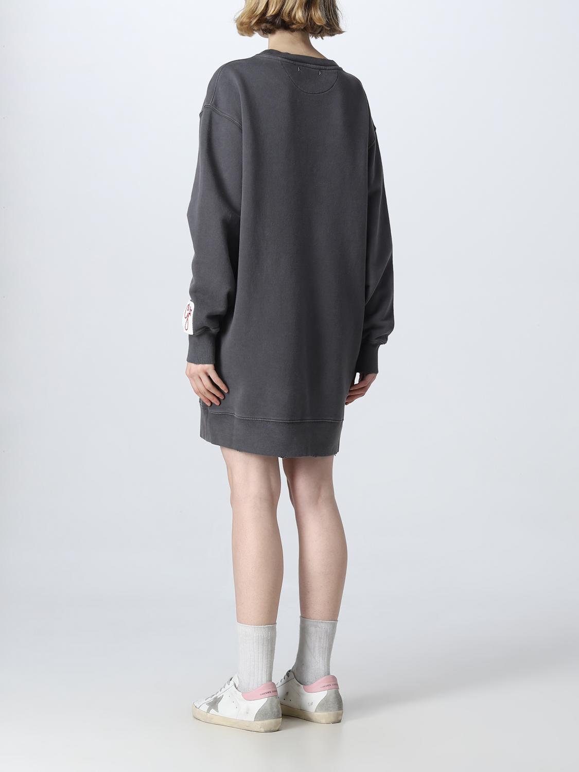 green emerald velvet dress GORGINA OFF THE SHOULDER SWEATSHIRT DRESS  AKIRA