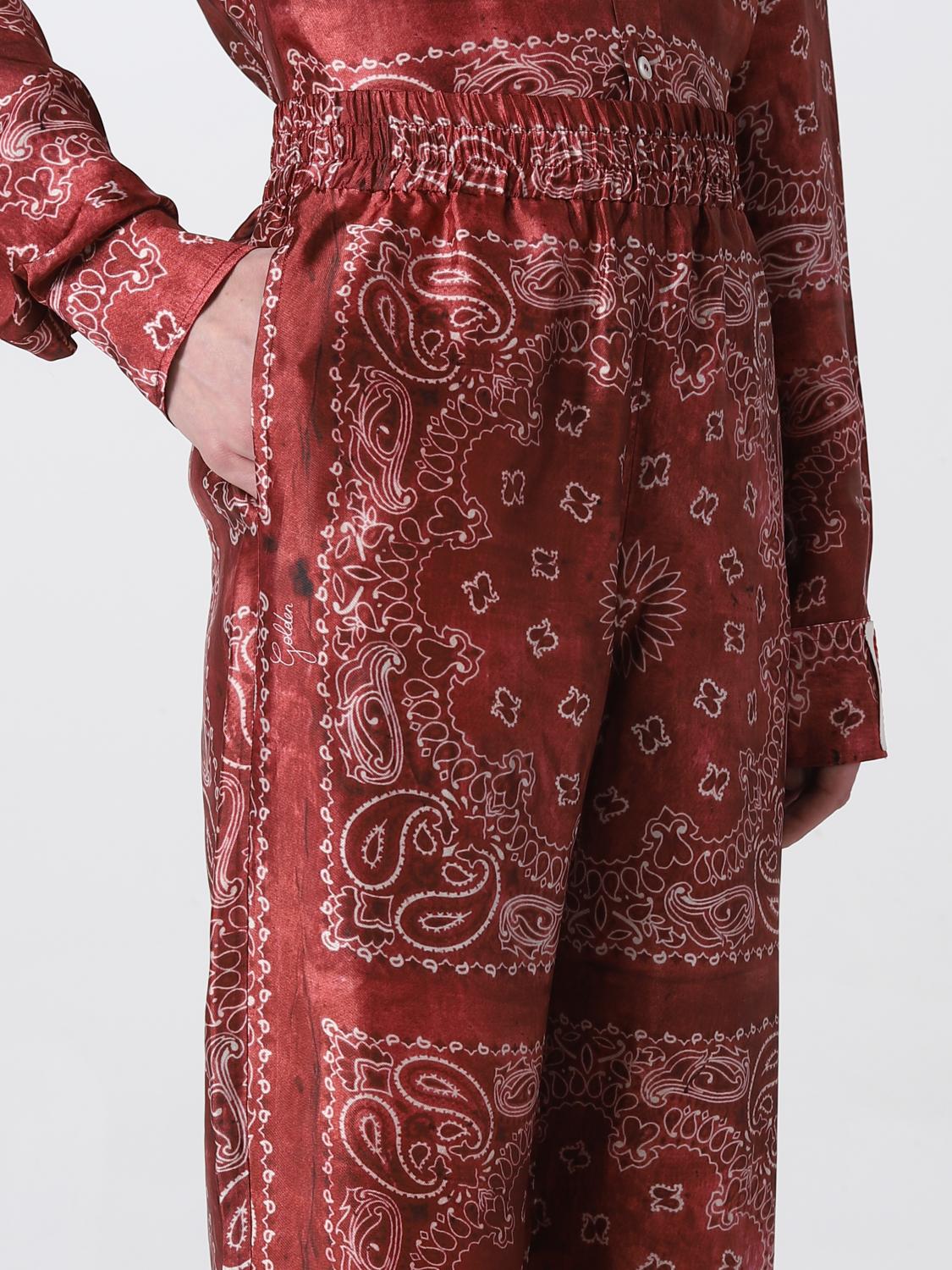 Golden Goose bandana pants in viscose - Red