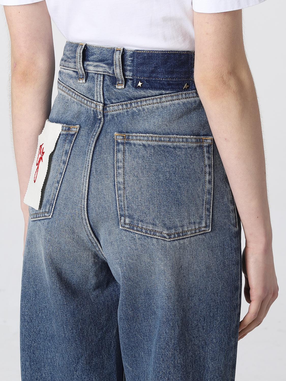 GOLDEN GOOSE: wide leg Kim jeans - Denim | Golden Goose