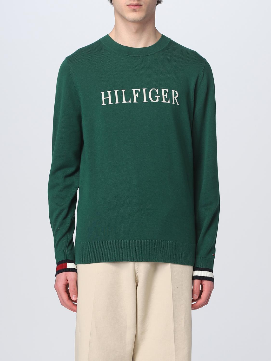 Tommy Hilfiger Grigio Cotton Men's Sweater