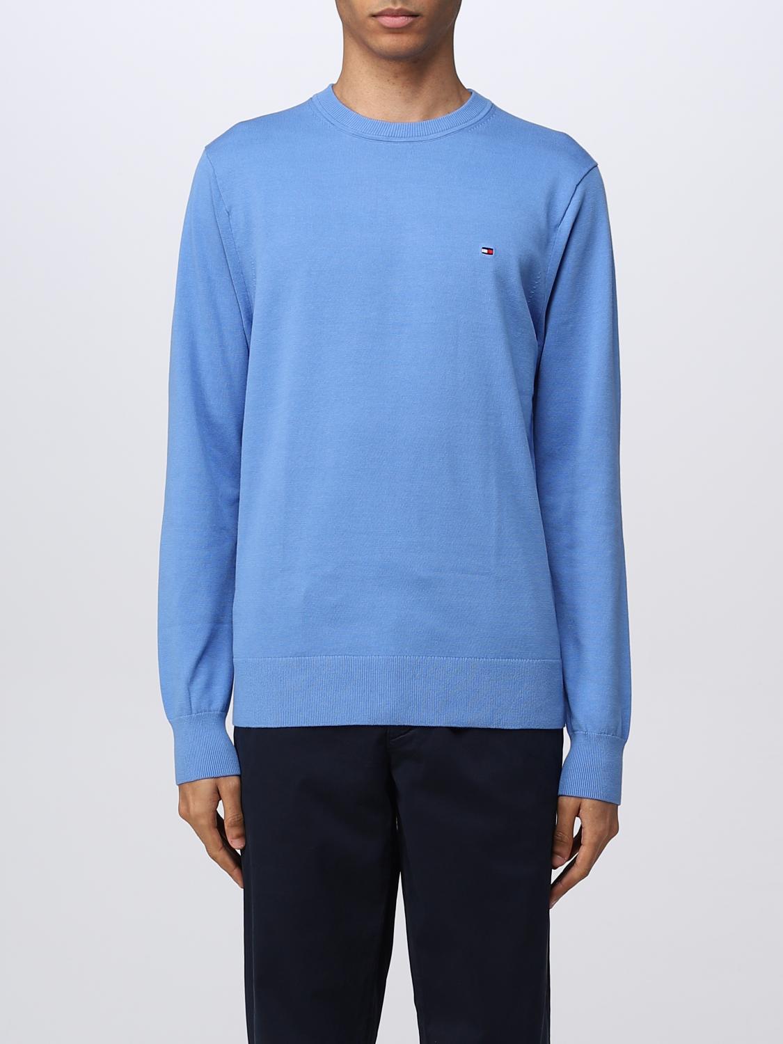 TOMMY HILFIGER PULLOVER: Pullover herren Tommy Hilfiger, Hellblau - Img 1