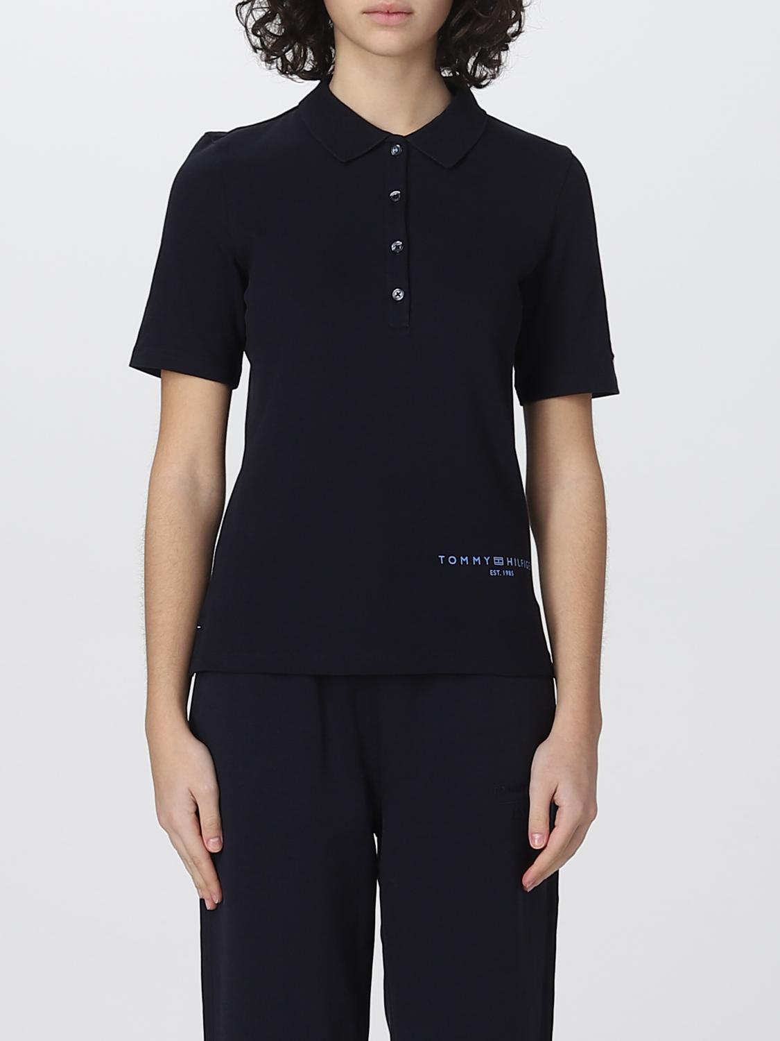 TOMMY HILFIGER POLO: Polo mujer Tommy Hilfiger, Azul Oscuro - Img 1