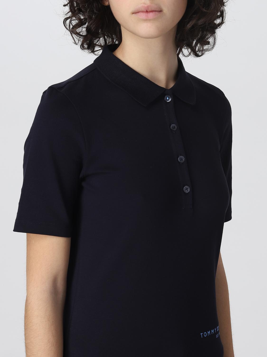 TOMMY HILFIGER POLO: Polo mujer Tommy Hilfiger, Azul Oscuro - Img 4