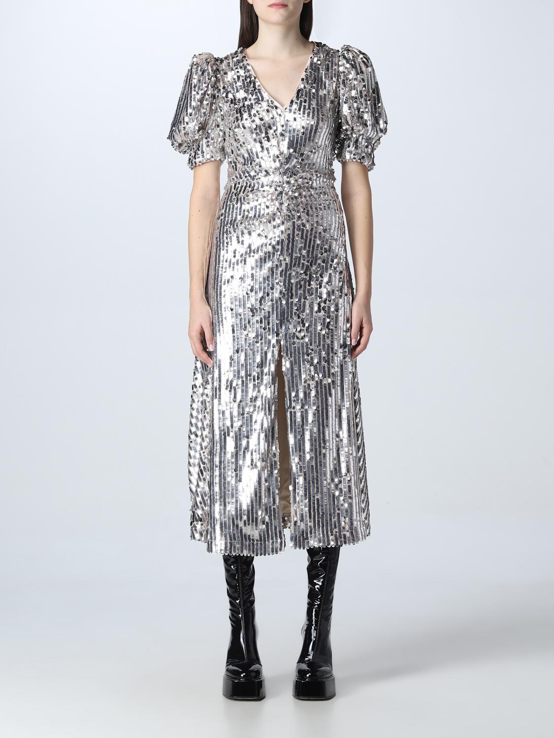 ROTATE DRESS: Dress woman Rotate, Silver - Img 1