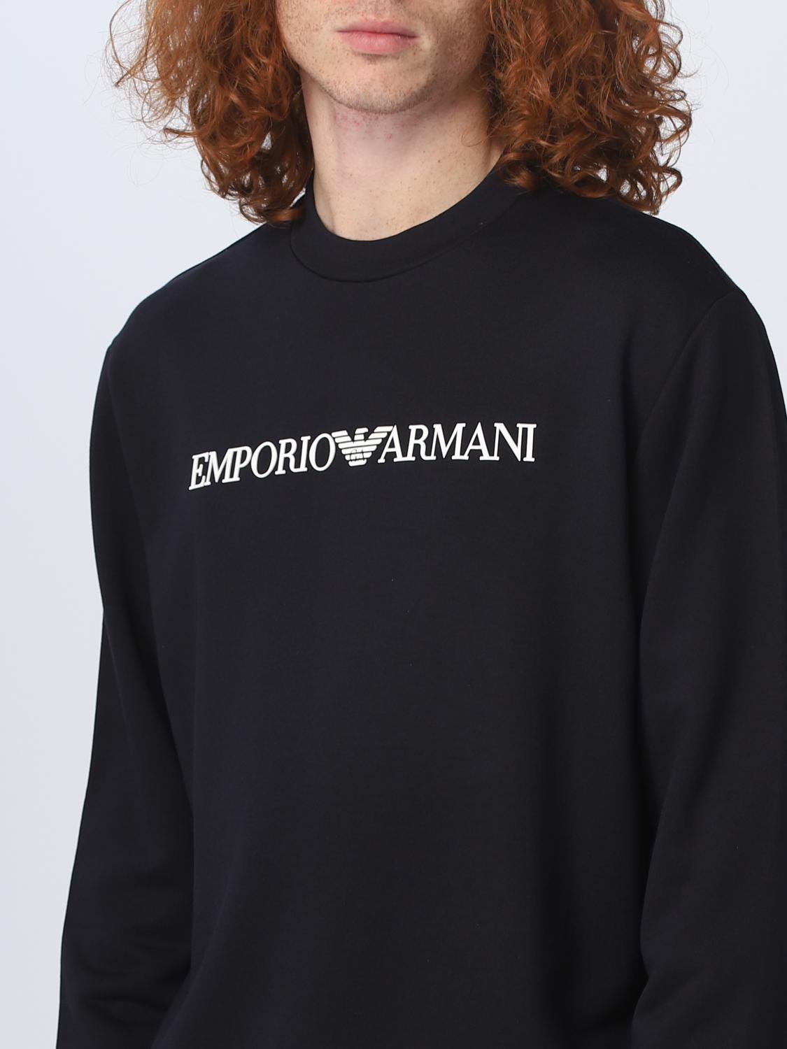 EMPORIO ARMANI 8N1MR61JRIZF904 関税送料込 Emporio Armaniアウトレット：スウェットシャツ メンズ - ブルー