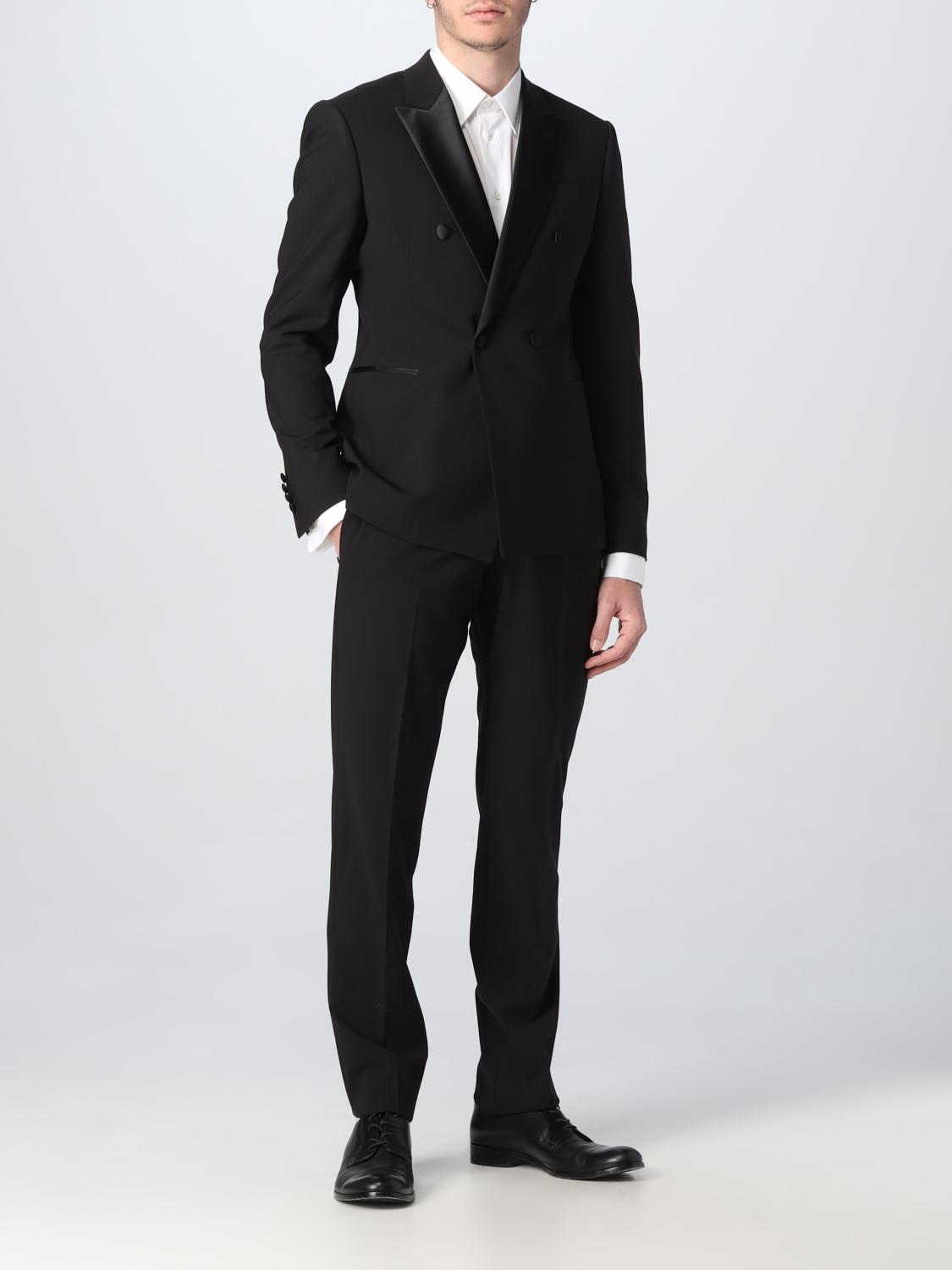 EMPORIO ARMANI SUIT: Emporio Armani tuxedo in wool blend, Black - Img 2