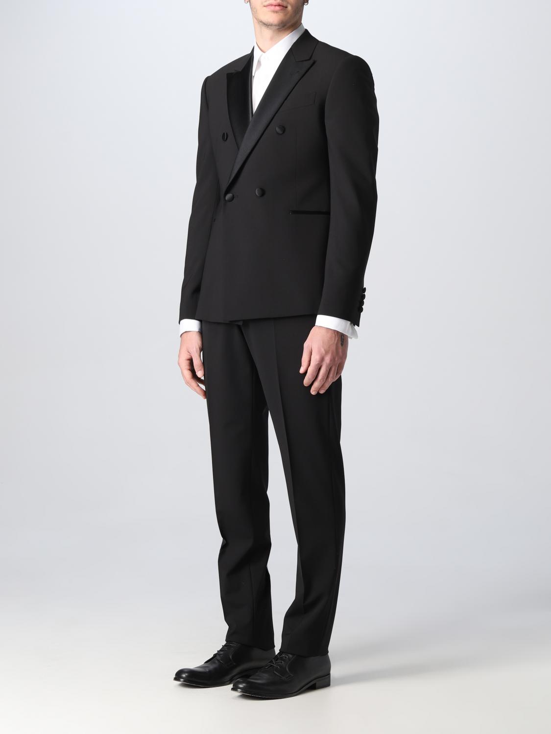 EMPORIO ARMANI SUIT: Emporio Armani tuxedo in wool blend, Black - Img 4
