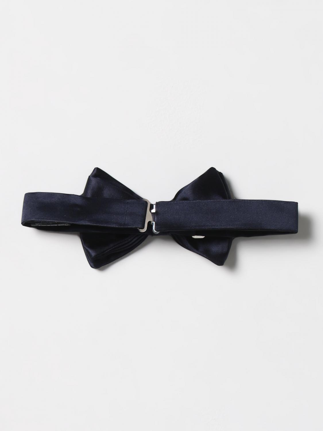 EMPORIO ARMANI BOW TIE: Emporio Armani silk bow tie, Blue - Img 2