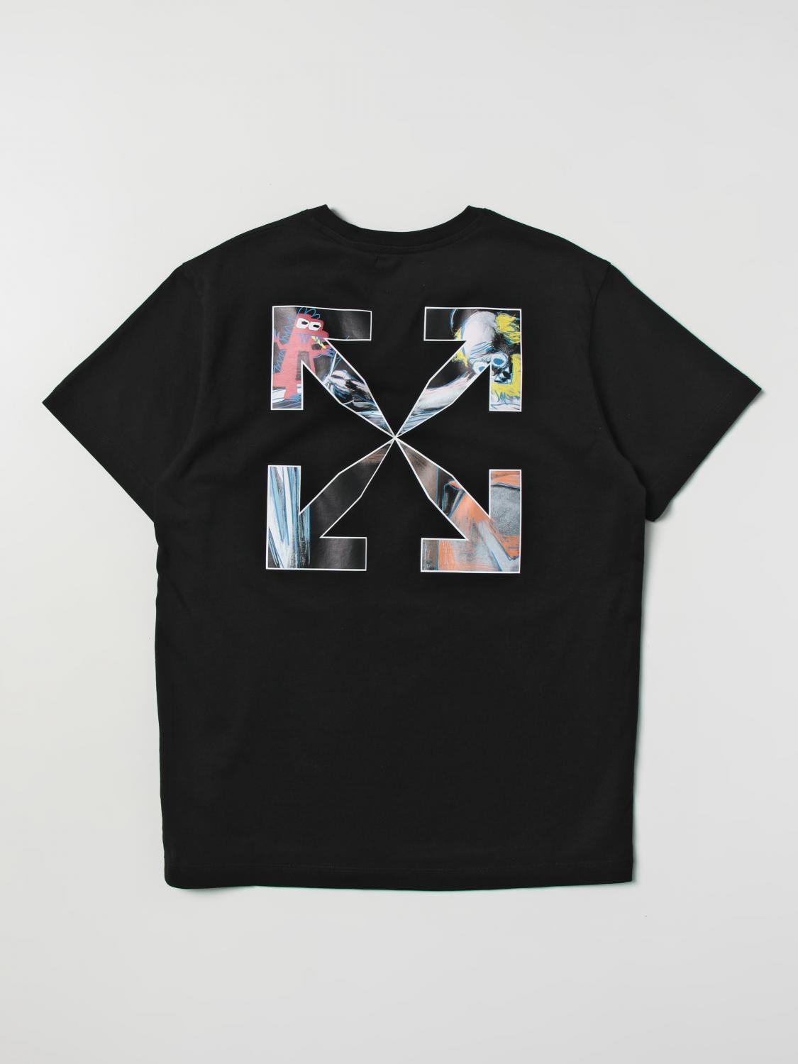 Off White Kids Boys T Shirt In White 7