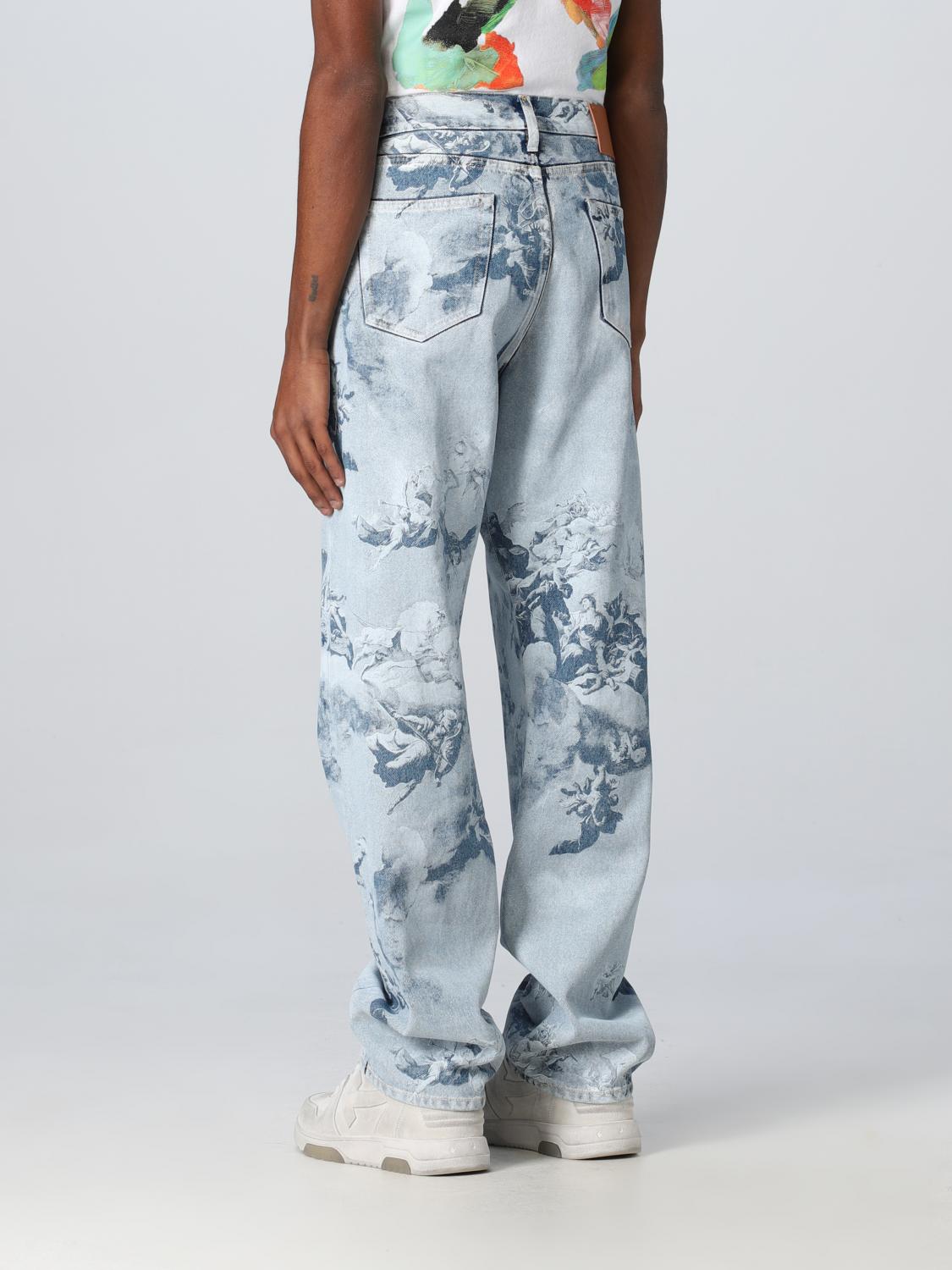 OFF-WHITE JEANS: Jeans Off-White in denim con stampa, Denim - Img 3