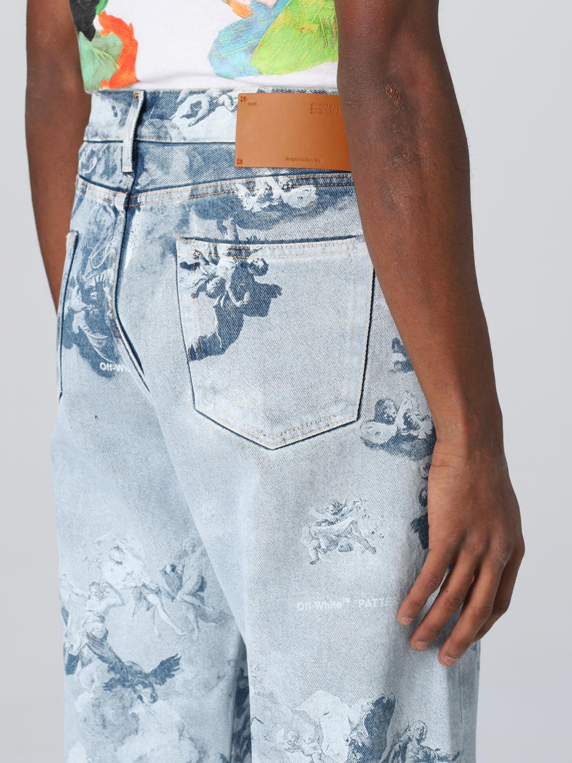 OFF-WHITE JEANS: Jeans Off-White in denim con stampa, Denim - Img 5