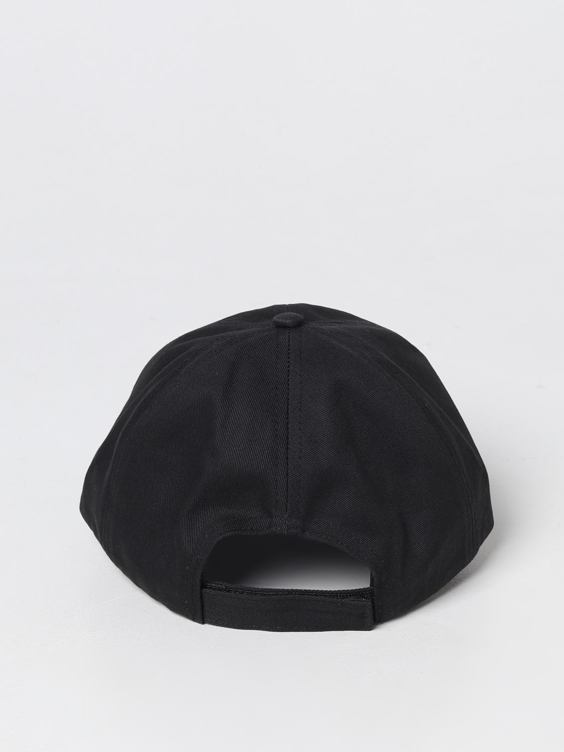 GANNI HAT: Ganni hat in organic cotton with embroidered logo, Black - Img 3