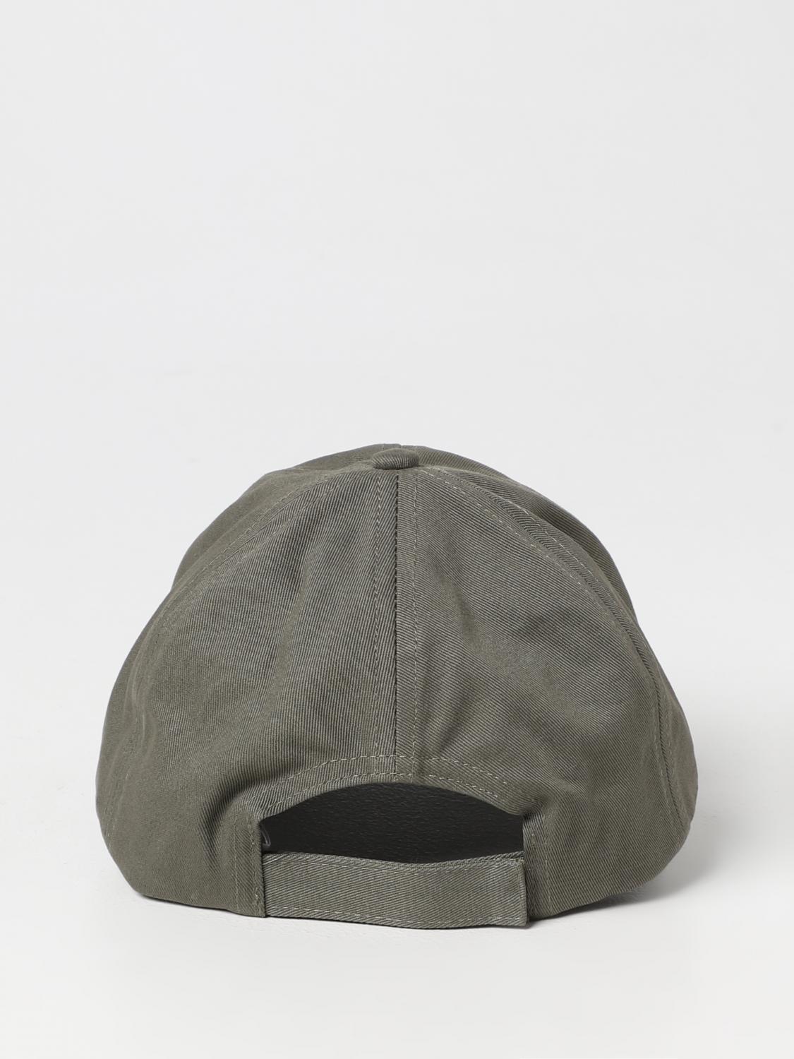 GANNI CAPPELLO: Cappello Ganni in cotone organico con logo ricamato, Verde - Img 3