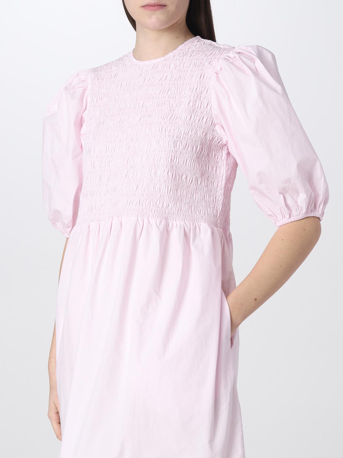 GANNI DRESS: Ganni dress in cotton, Pink - Img 3