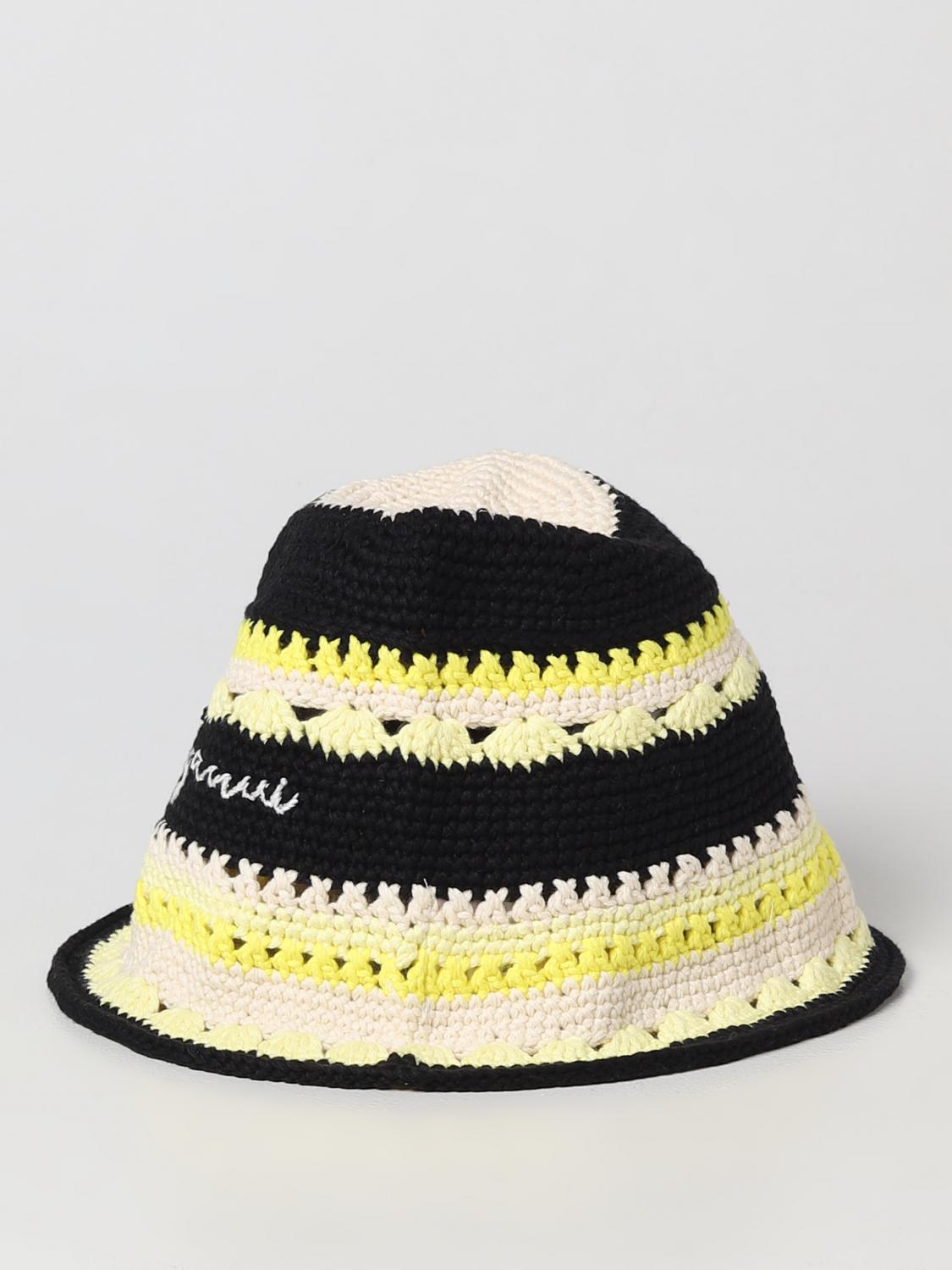 GANNI HAT: Ganni hat in organic cotton, Yellow - Img 1