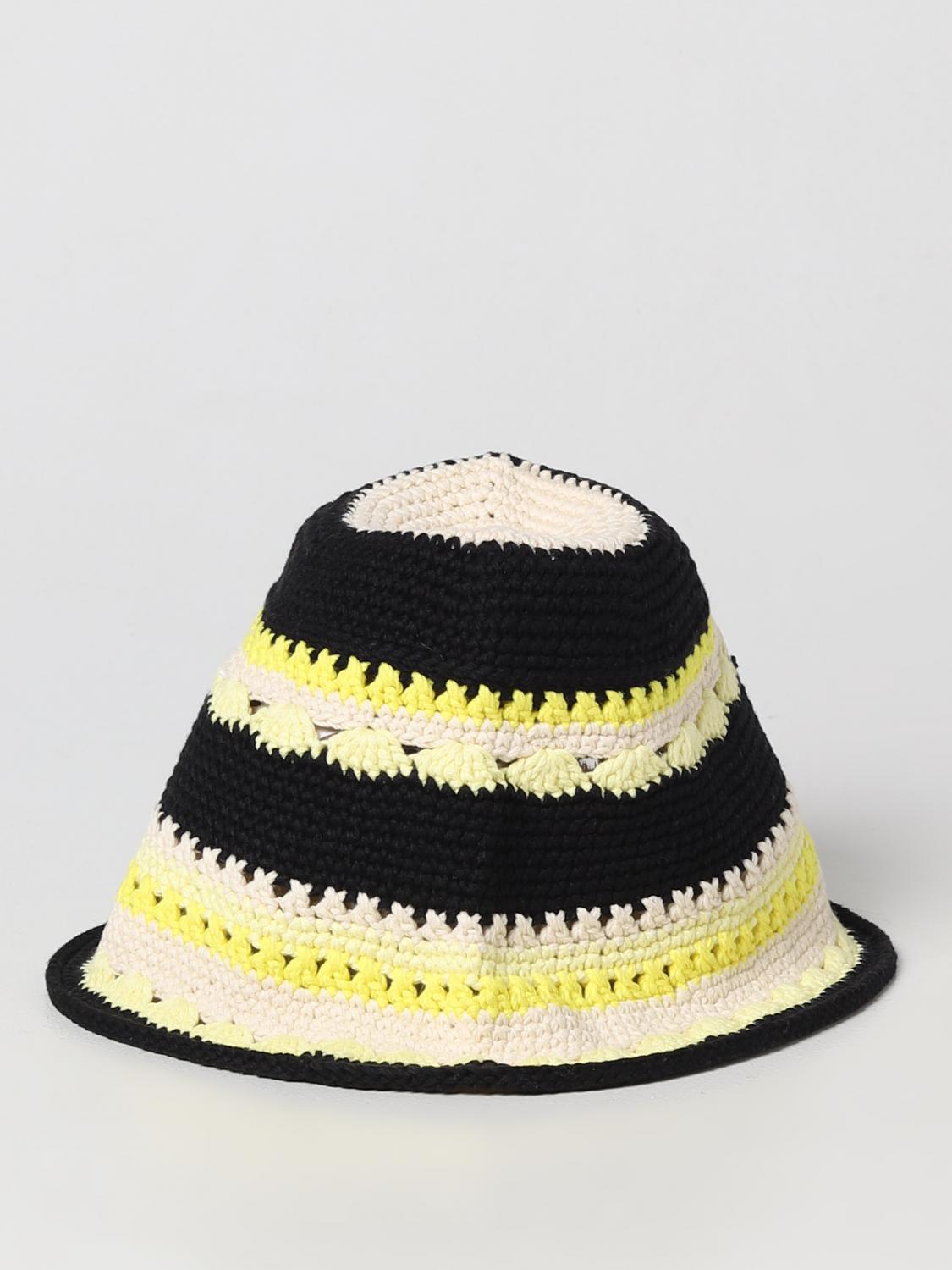 GANNI HAT: Ganni hat in organic cotton, Yellow - Img 2