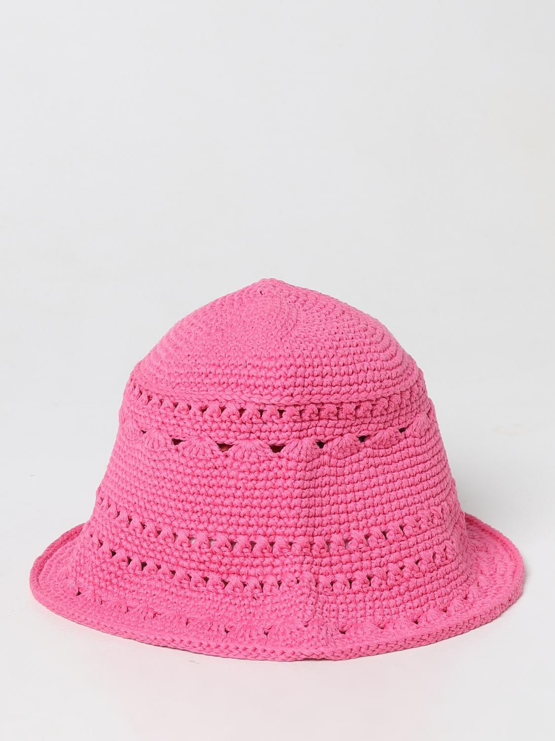 GANNI HAT: Hat woman Ganni, Pink - Img 2