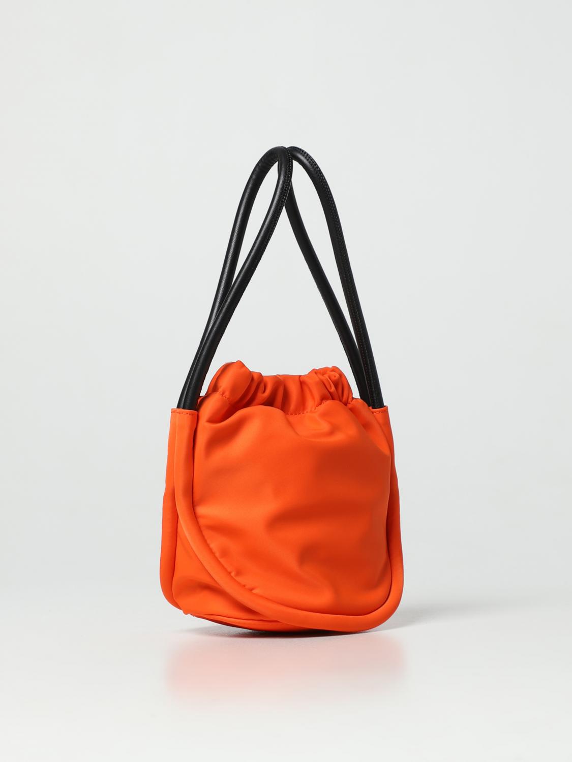 GANNI BORSA MINI: Borsa Ganni in nylon riciclato, Arancione - Img 2