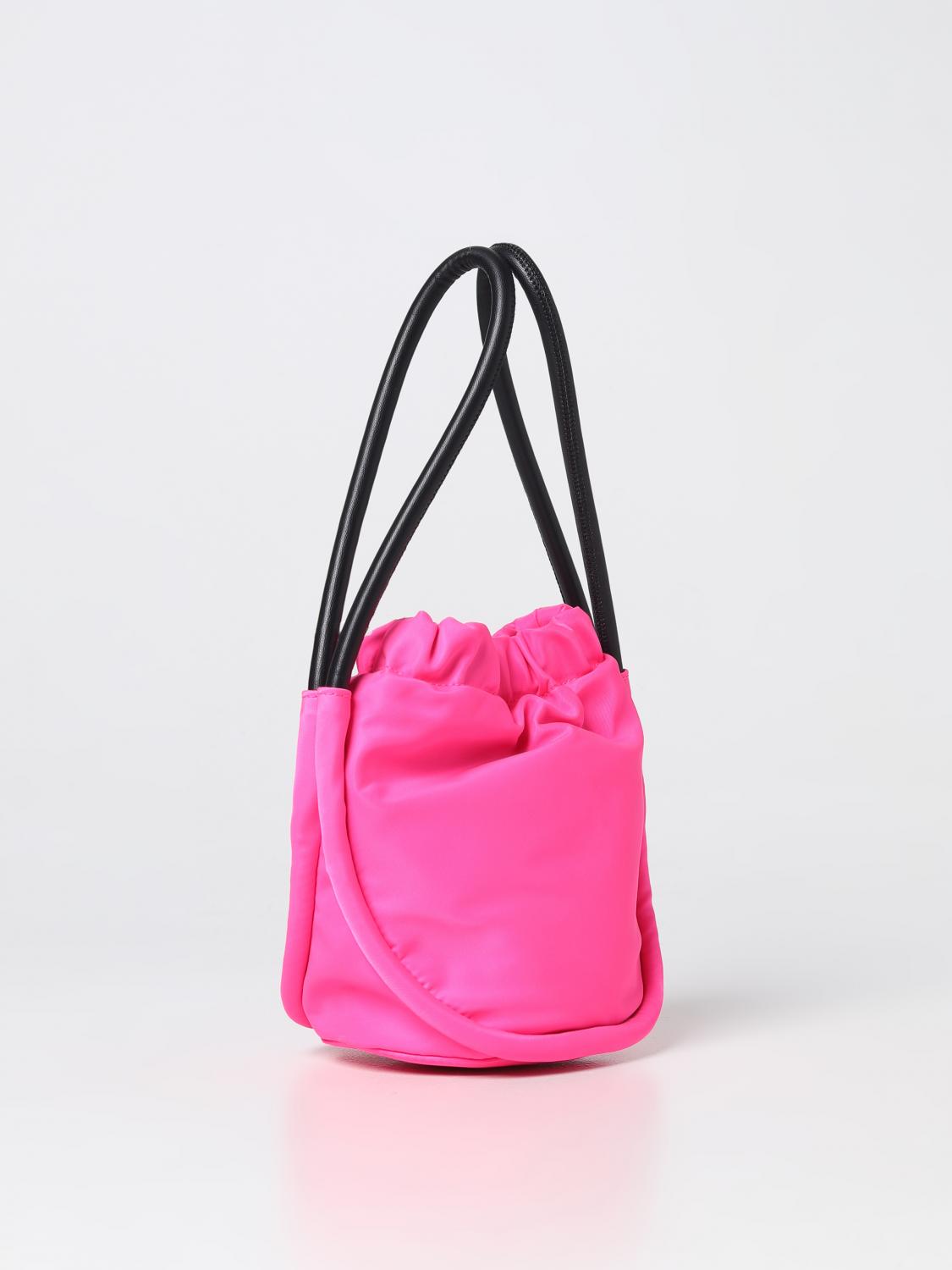 GANNI BORSA MINI: Borsa Ganni in nylon riciclato, Rosa - Img 2