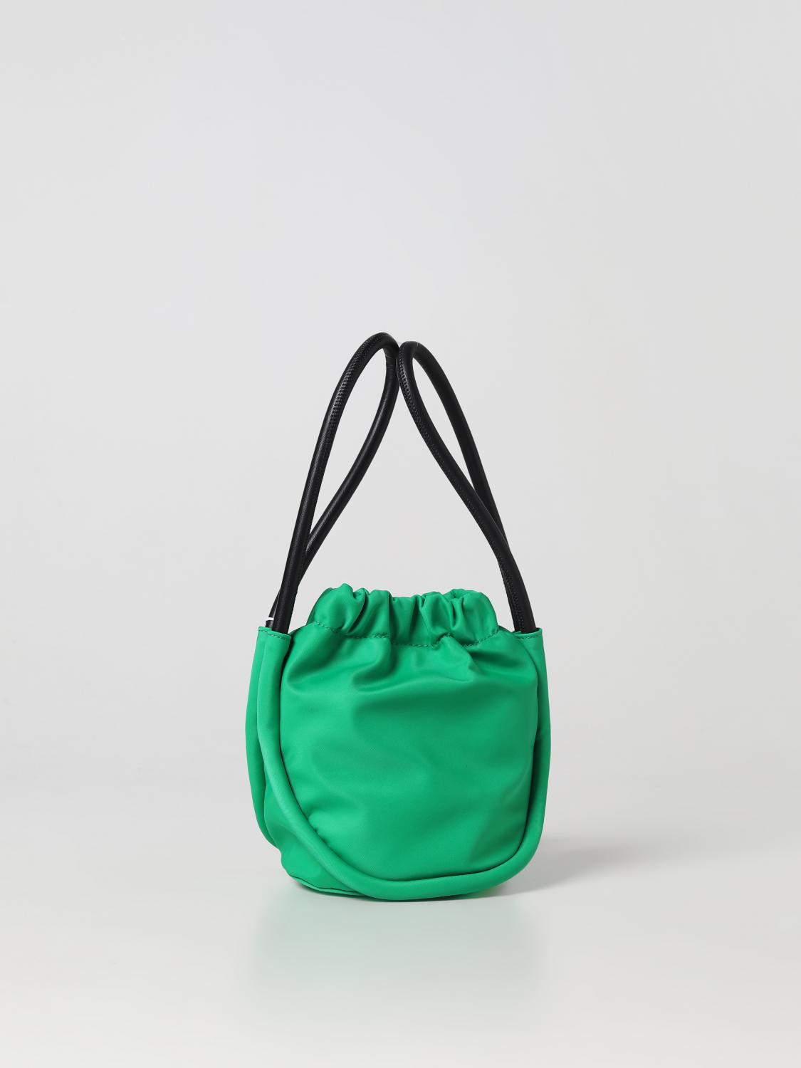 GANNI BORSA MINI: Borsa Ganni in nylon riciclato, Verde - Img 2