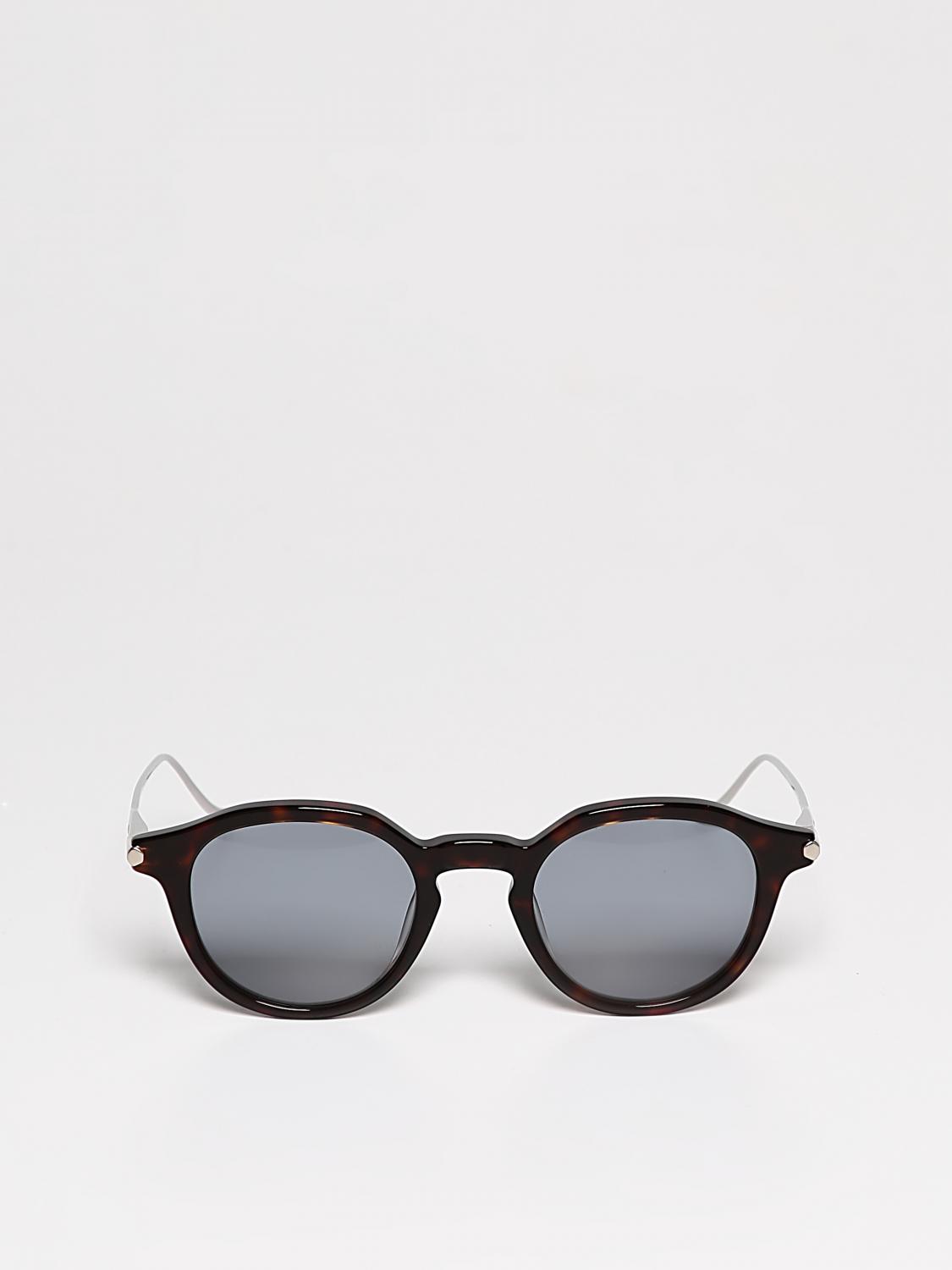 BRIONI OCCHIALI DA SOLE: Occhiali da sole Brioni in titanio ed acetato, Beige - Img 2