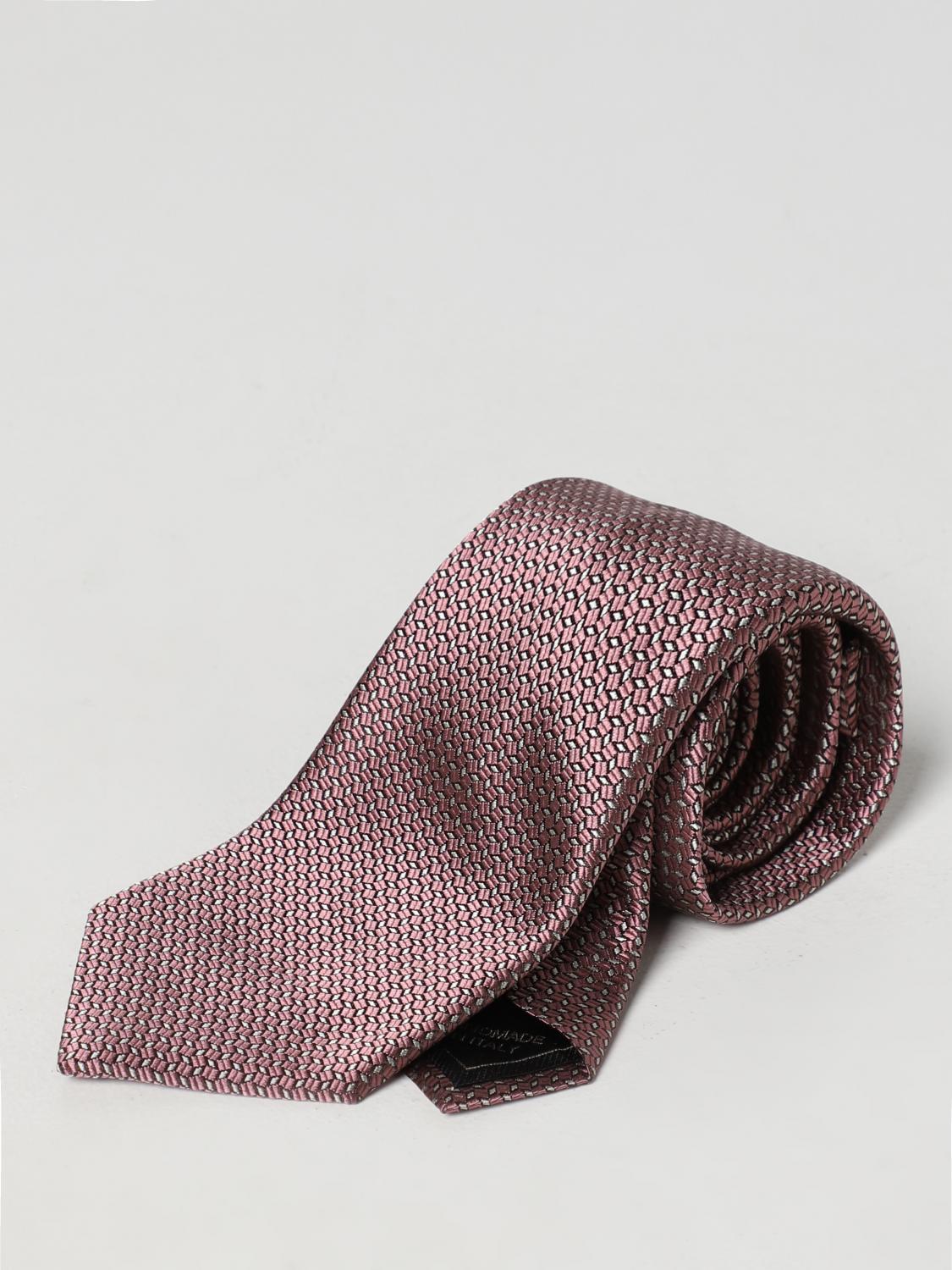 Cravatta In Seta - Caff&egrave; Sospeso Rosa - Napoli