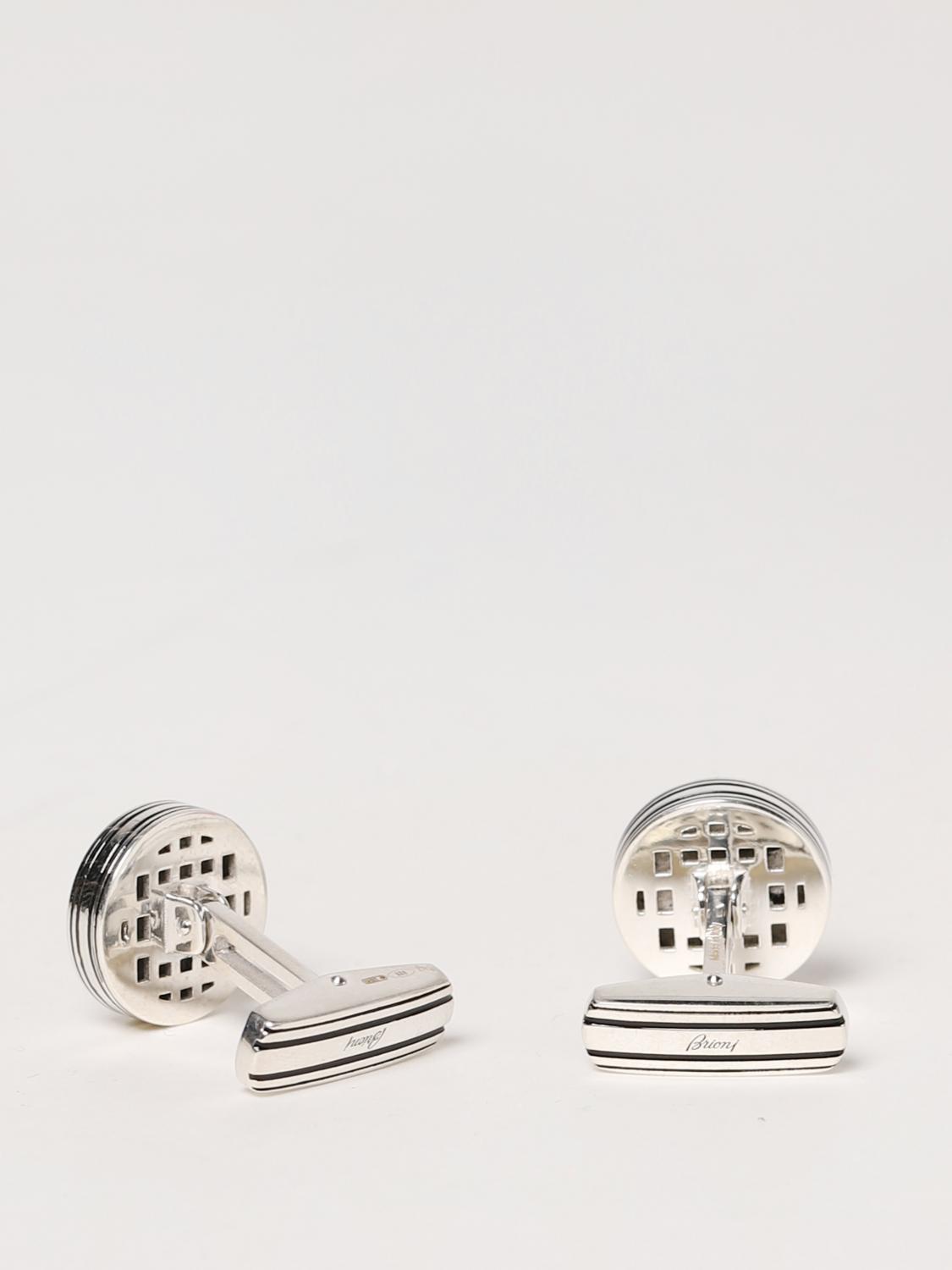 BRIONI CUFFLINKS: Brioni 925 silver cufflinks, Silver - Img 2
