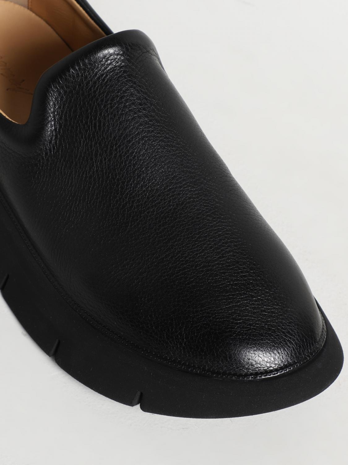 MARSÈLL: carved slippers in soft leather - Black | Marsèll loafers