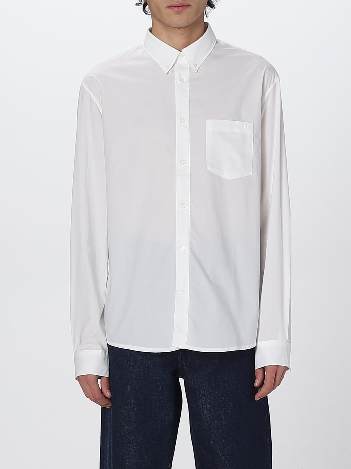A.P.C. CAMICIA: Camicia A.P.C. in popeline, Bianco - Img 1