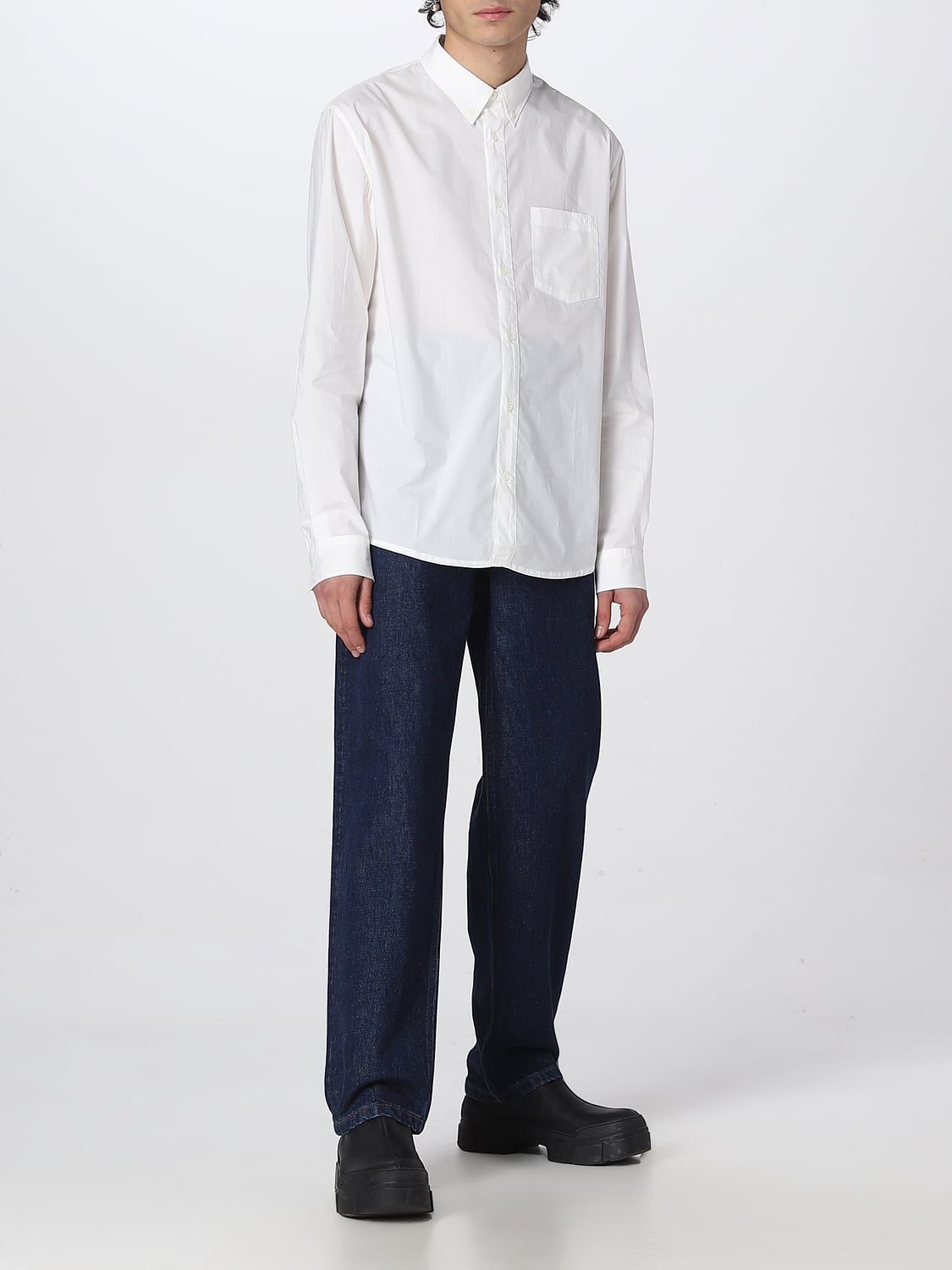 A.P.C. CAMICIA: Camicia A.P.C. in popeline, Bianco - Img 2