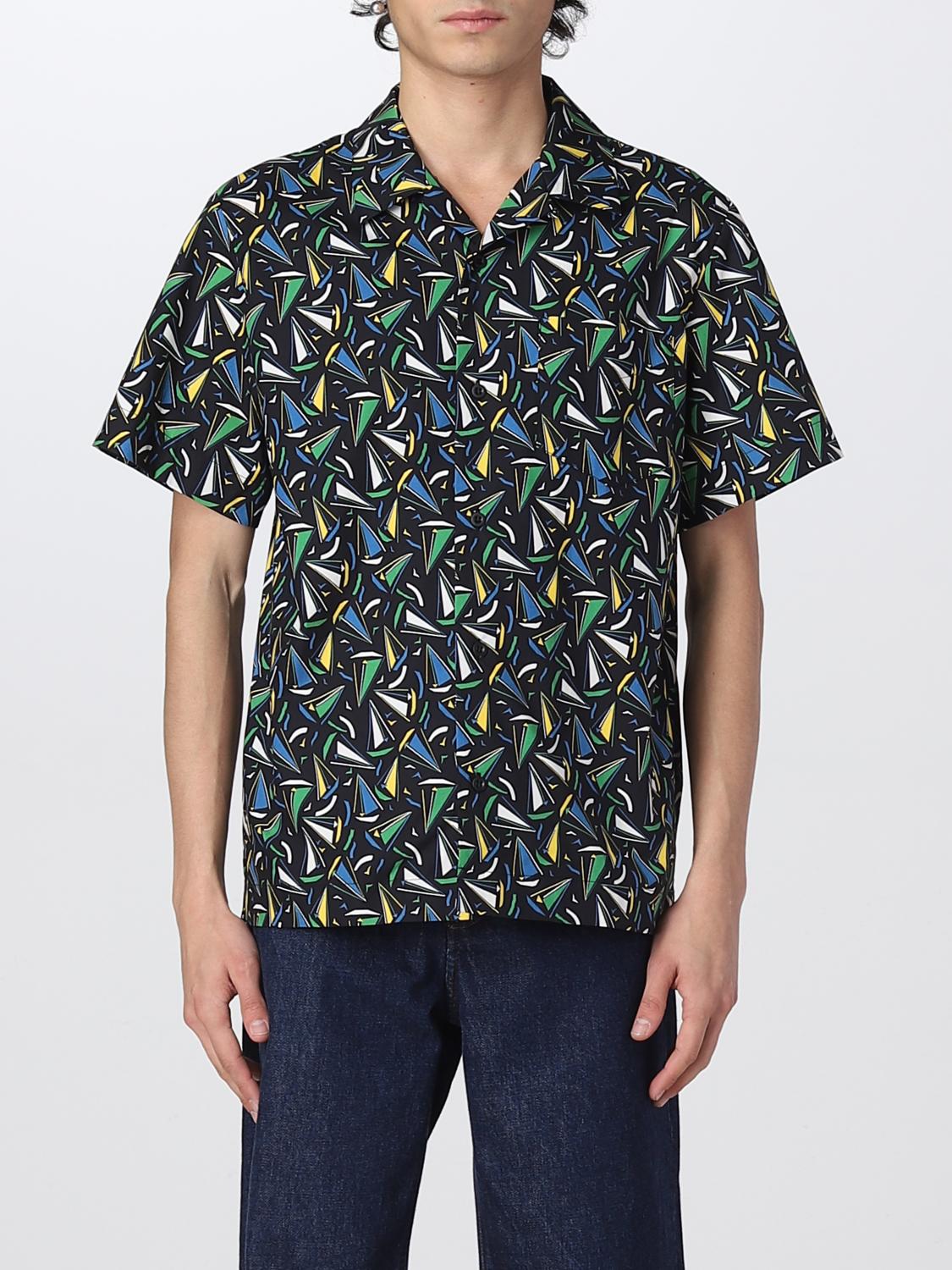 A.P.C. CAMICIA: Camicia A.P.C. in cotone stampato, Nero - Img 1