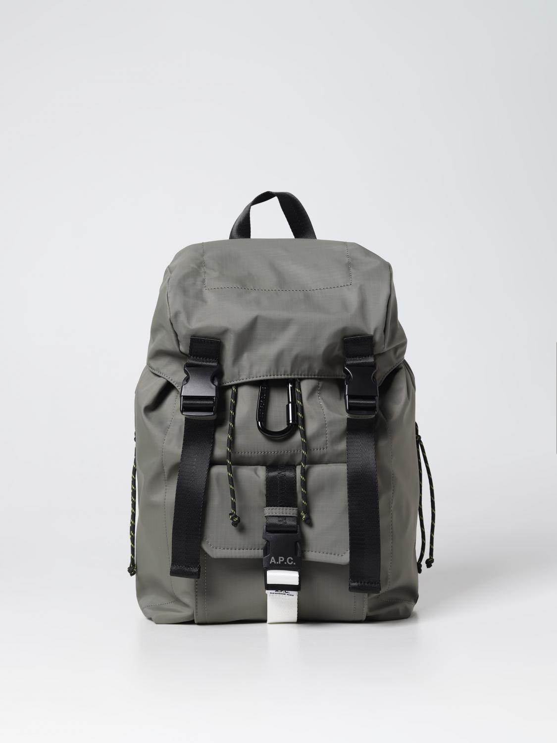 A.P.C. ZAINO: Zaino Trek A.P.C. in nylon, Verde - Img 1