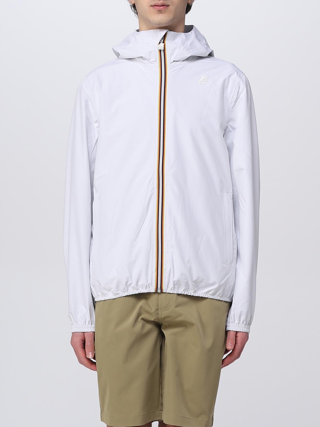 K-WAY JACKET: Jacket men K-way, White - Img 1