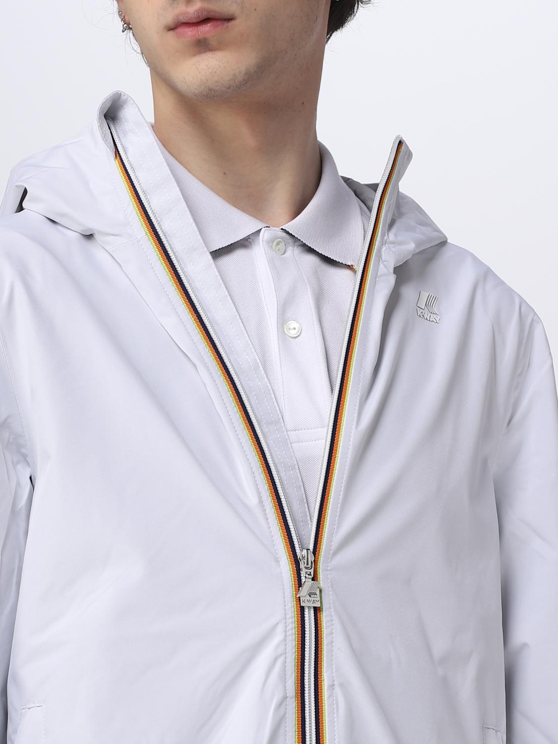 K-WAY JACKET: Jacket men K-way, White - Img 4