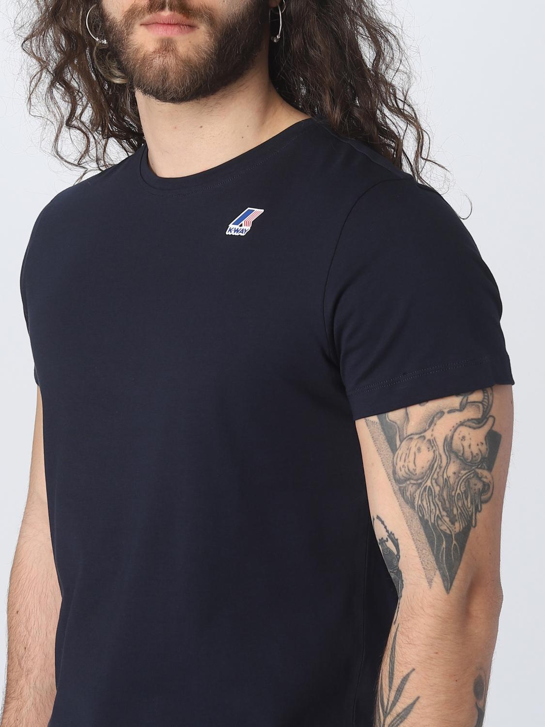 K-WAY Tシャツ: Tシャツ メンズ K-way, ネイビー - Img 3