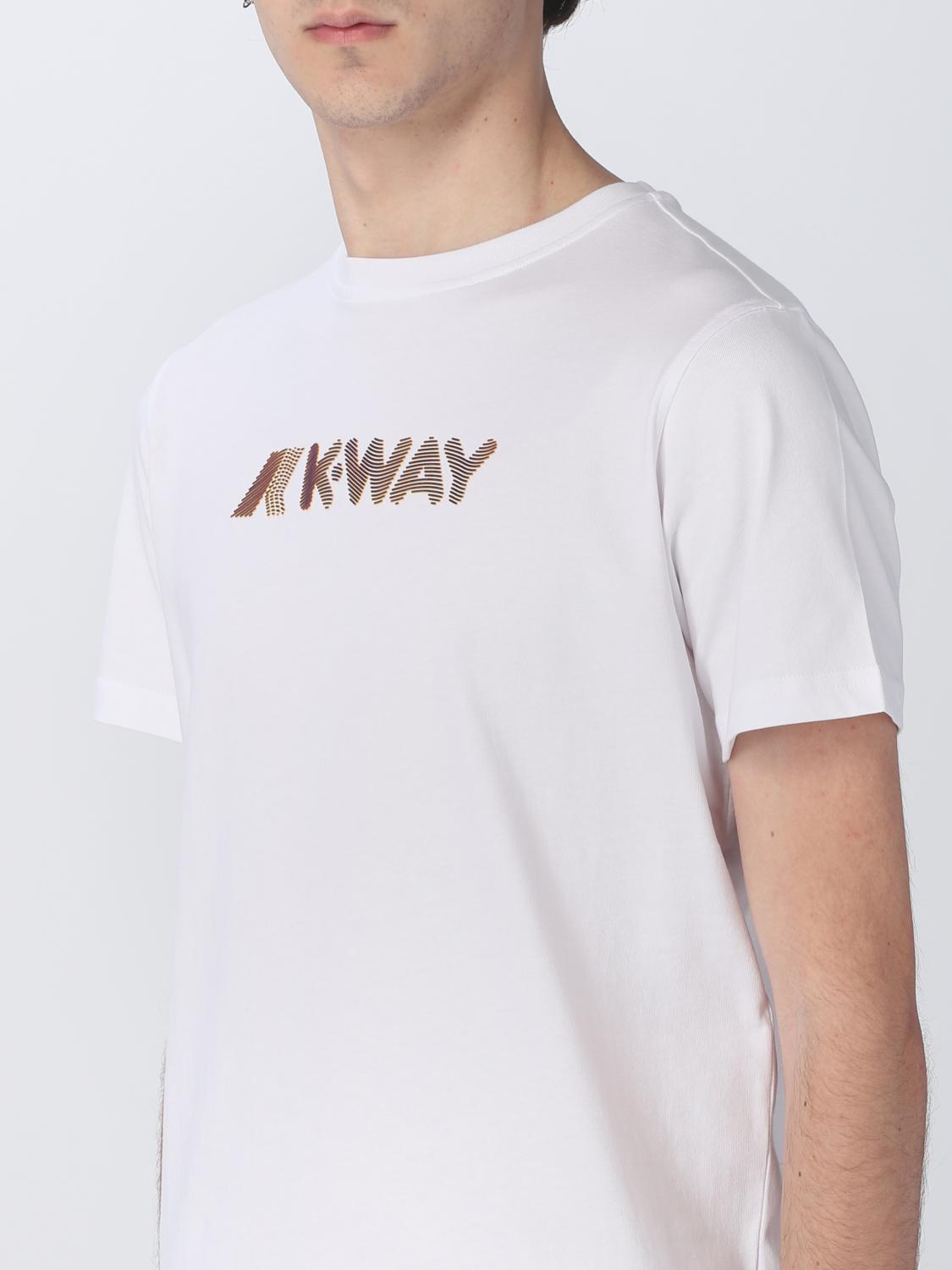 K-WAY T-SHIRT: T-shirt men K-way, White - Img 3